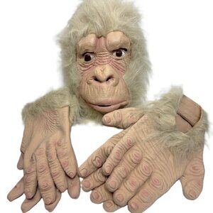 Gorilla Beige Blonde Suit Deluxe Sasquatch Costume NWT